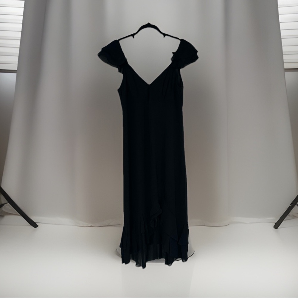 Nicole Miller Black Asymmetrical Dress